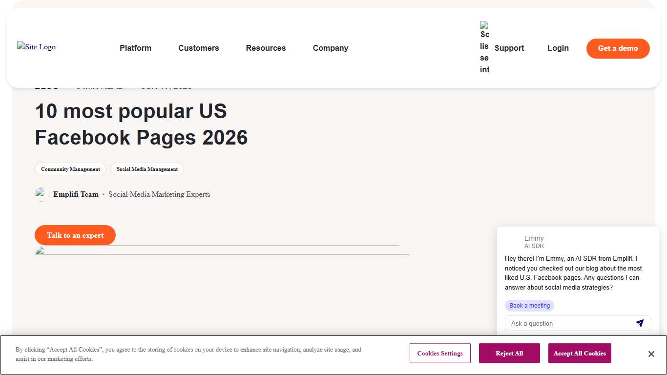 10 Most Popular US Facebook Pages 2026