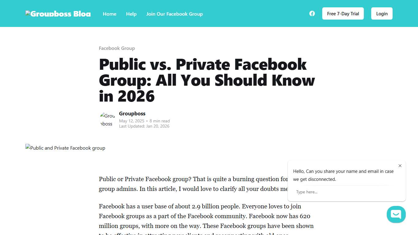 Public vs. Private Facebook Group: All You Should Know in 2026
